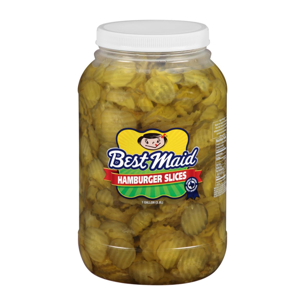 Best Maid Hamburger Slices jar open showing crisp, tangy flavor for quick snacking