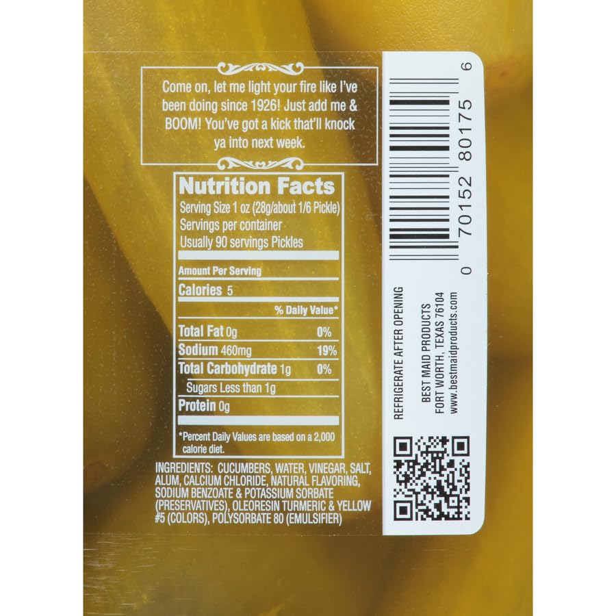 Best Maid hot-spicy pickle crisp-texture closeup highlights crunch for satisfying bites