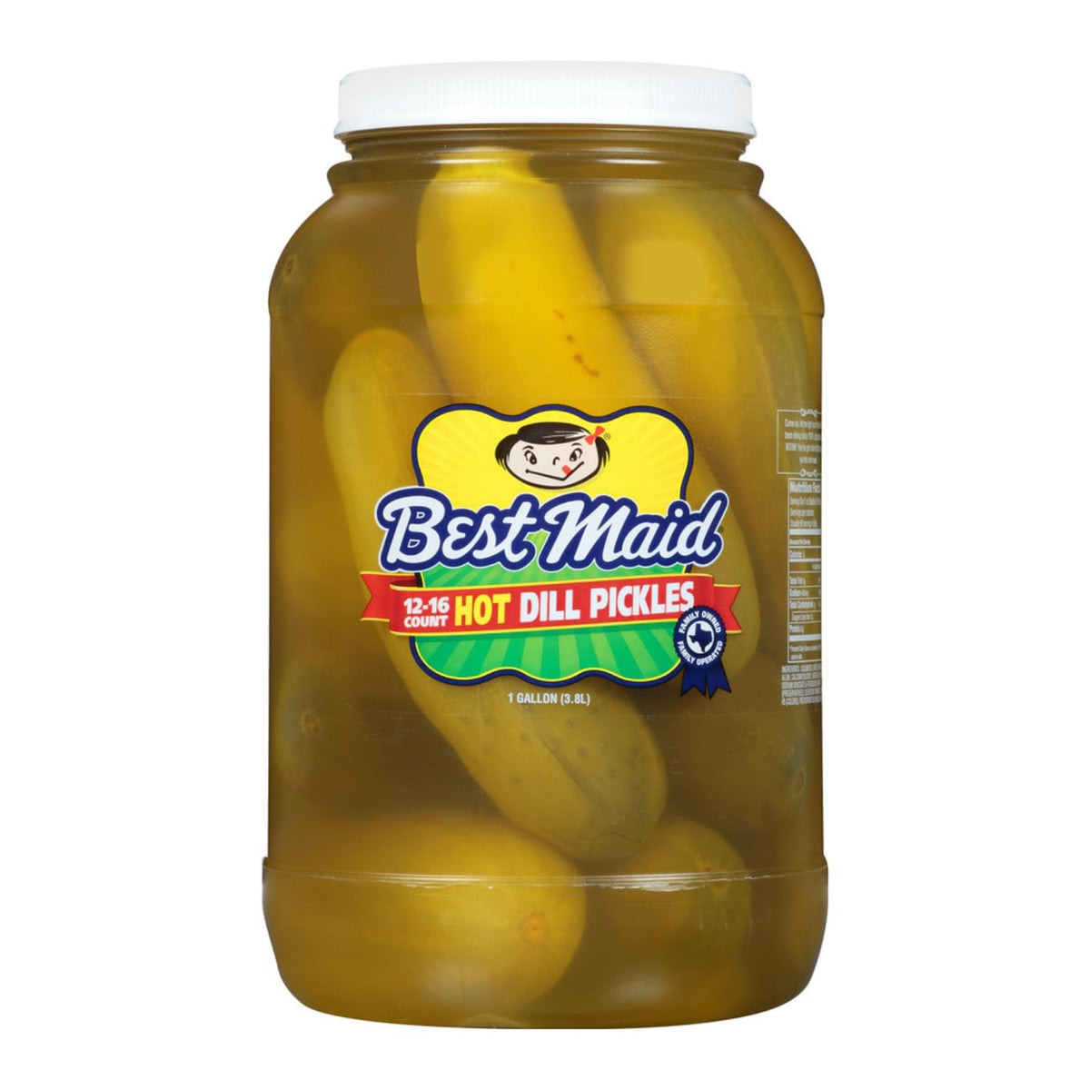 Best Maid Hot-Spicy Pickle One-Gallon packaging showcases generous size for gatherings