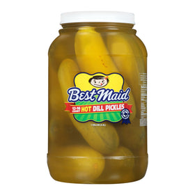 Best Maid Hot-Spicy Pickle One-Gallon packaging showcases generous size for gatherings