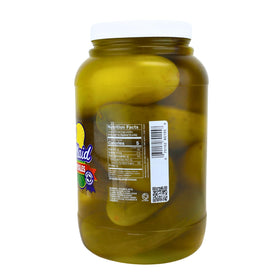 Label closeup of Best Maid Dill Pickles showing packaging quality.
