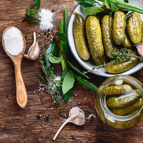 Best Maid Dill Pickles in a picnic setup for sharing.