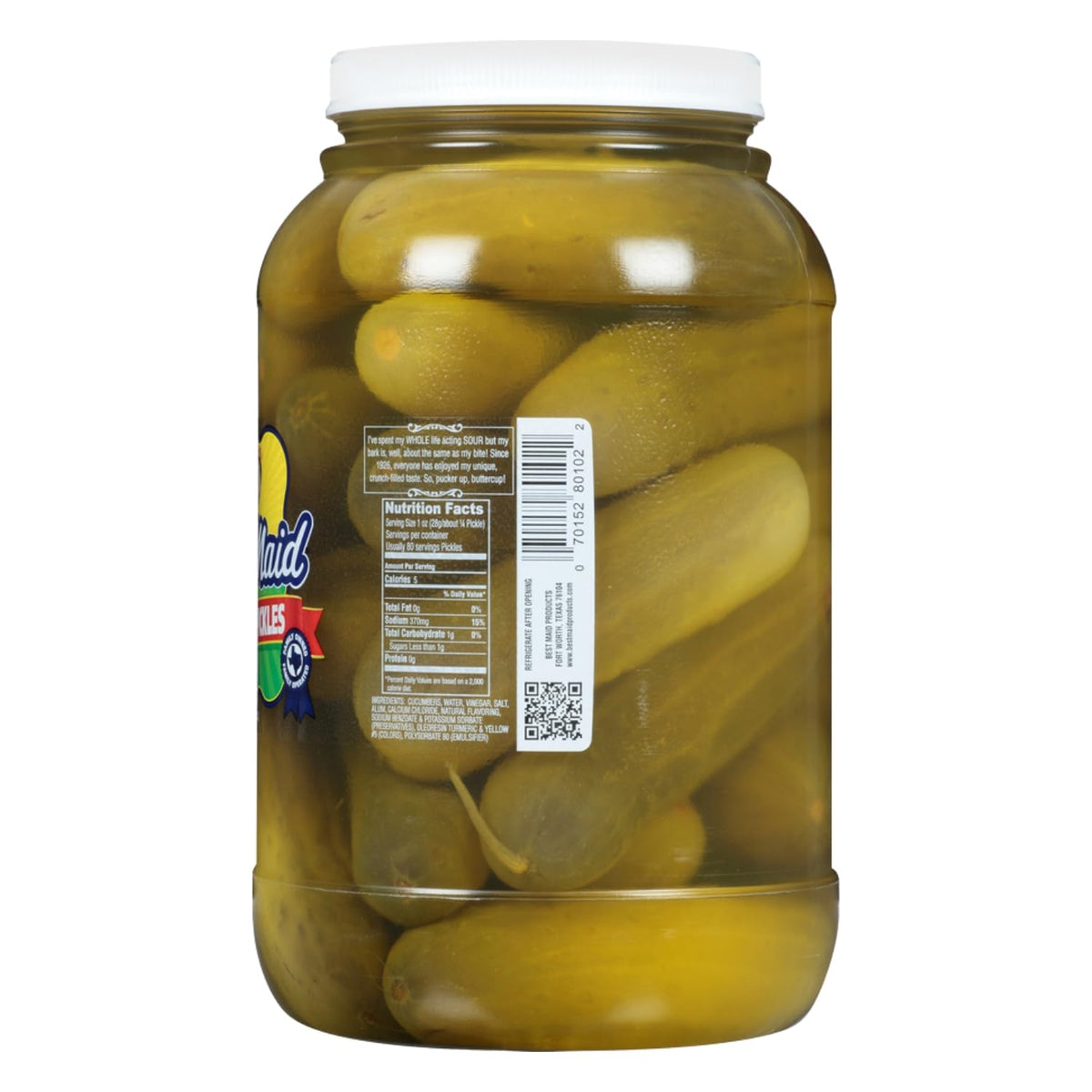 Best Maid Sour Pickles slices perfect for sandwiches and burgers.