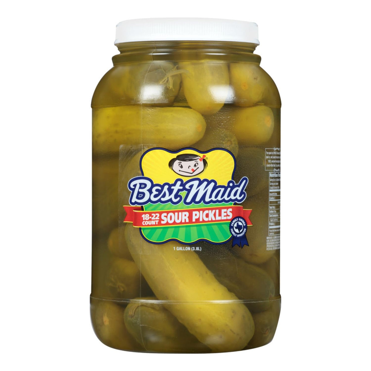 Best Maid Sour Pickles 18-22 whole pickles ready for pantry.