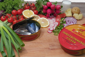 Serving idea with crackers for surströmming by Best Natural NJTrading