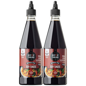 Best of Thailand Japanese Soy Sauce bottle shows deep color and versatile umami for many dishes