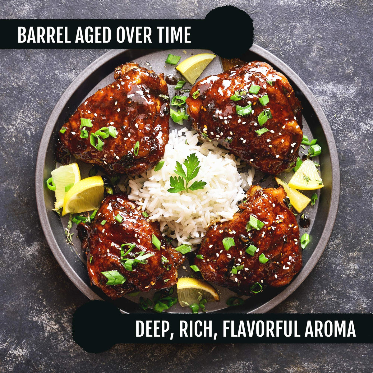 Best of Thailand Japanese-style aged sauce pour highlights glossy finish for stir-fries and dipping