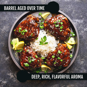 Best of Thailand Japanese-style aged sauce pour highlights glossy finish for stir-fries and dipping