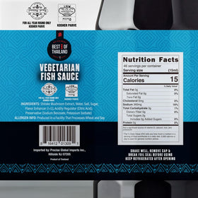 Kosher certified and fat-free, Best of Thailand vegan sauce on label.
