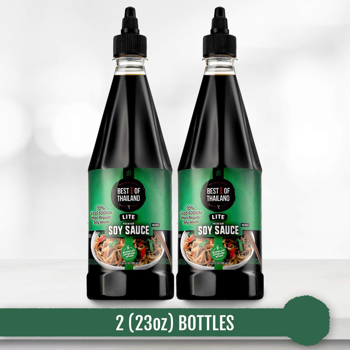 Best of Thailand Lite Soy Sauce low-sodium pour bottle ready for quick flavoring