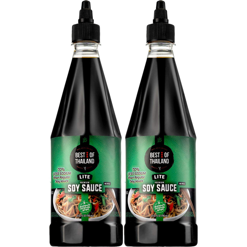 Best of Thailand Lite Soy Sauce two bottles for versatile marinades and cooking