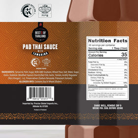 Best of Thailand Pad Thai Sauce packaging showcases premium ingredients