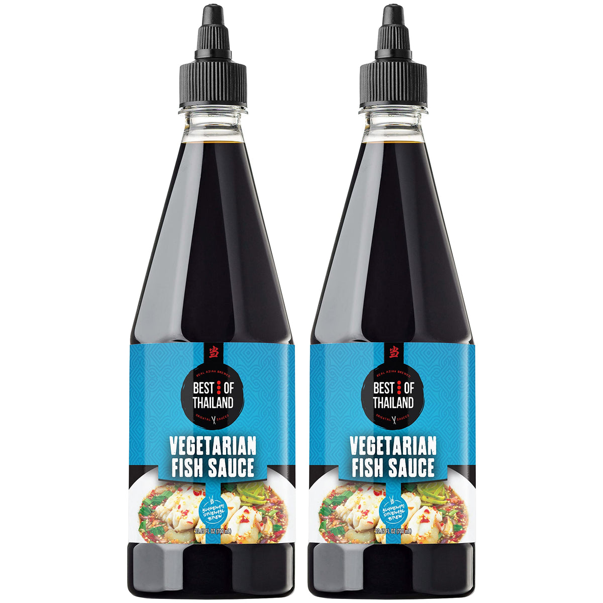Best of Thailand vegan fish sauce bottle close-up for authentic flavor ideas.