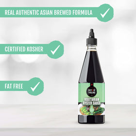 Best Of Thailand Vegetarian Oyster Sauce used as dressing base on a salad