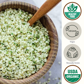 Be Still Farms hulled hemp seeds add creamy texture to smoothies.