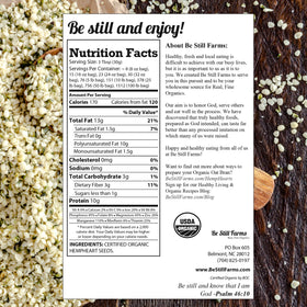 Be Still Farms hemp seeds as a protein-rich snack topping.