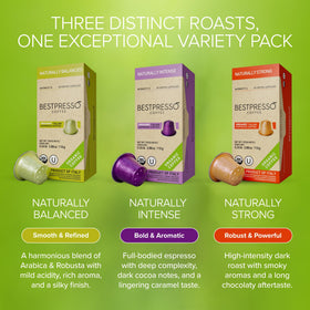 Bestpresso aluminum espresso pods for Nespresso Original, designed for quick, mess-free brewing.
