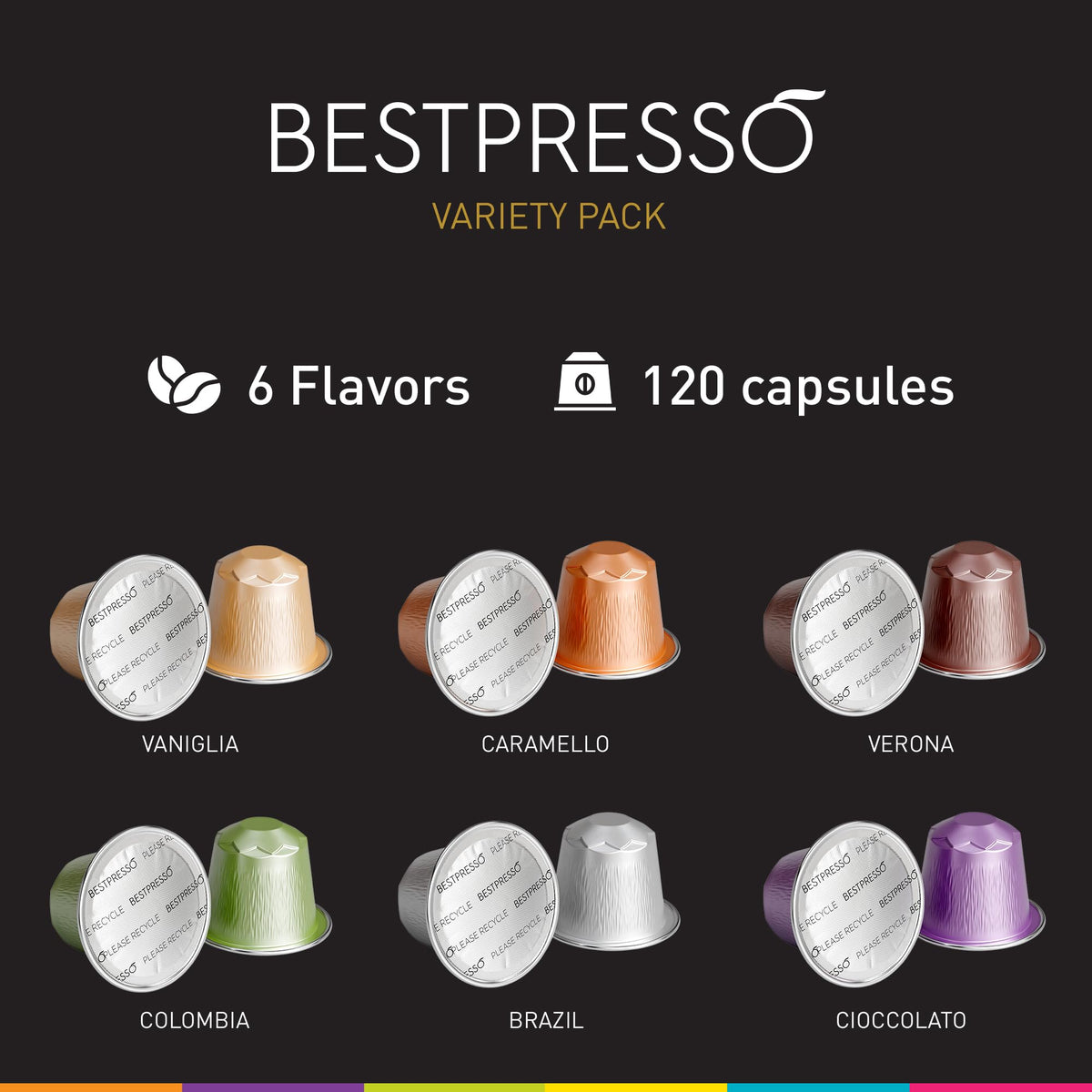 Bestpresso decaf pods ideal for evening use with Nespresso Original machines