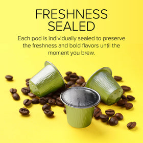 Morning ritual with Bestpresso coffee pods for quick, flavorful espresso.