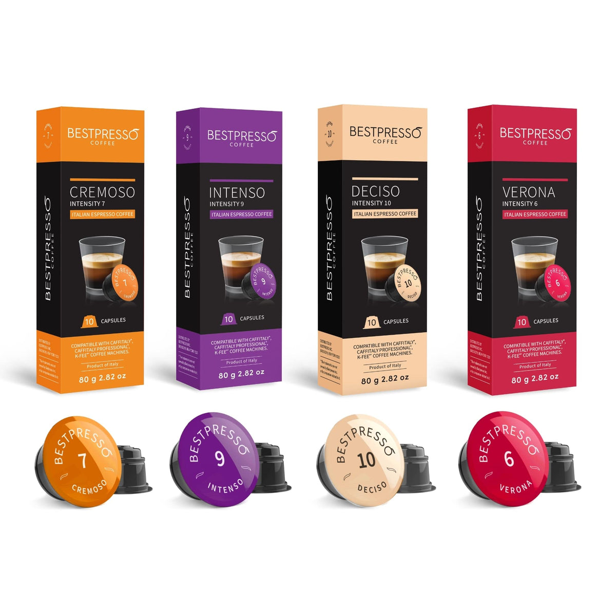 Bestpresso multi-system brew pods for flexible machine use