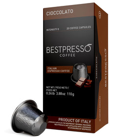 Bestpresso Nespresso Original pods packaging showing convenient espresso setup