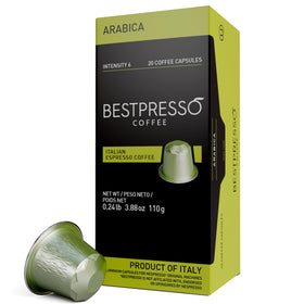 Bestpresso Nespresso Original pods 120-pack for convenient home espresso.