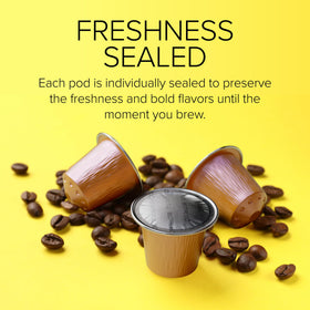Bestpresso Organic USDA coffee pods with kosher label signaling quality.