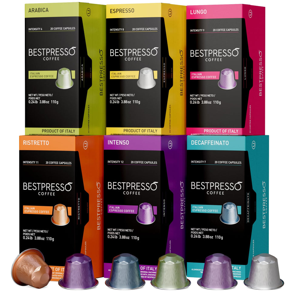 Bestpresso Original espresso pods for Nespresso Original machines deliver rich crema