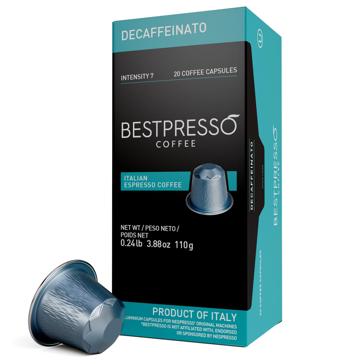 Bestpresso original pods espresso 120 for rich, consistent espresso on Nespresso Original machines.
