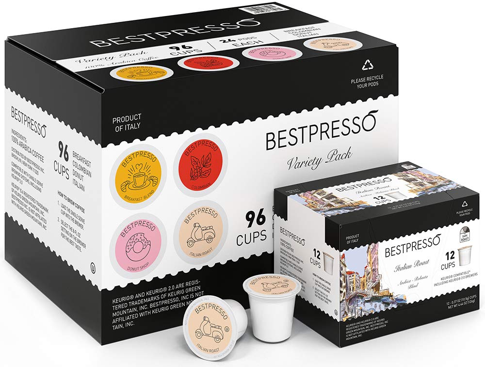 Bestpresso Colombian coffee pods for balanced daily flavor