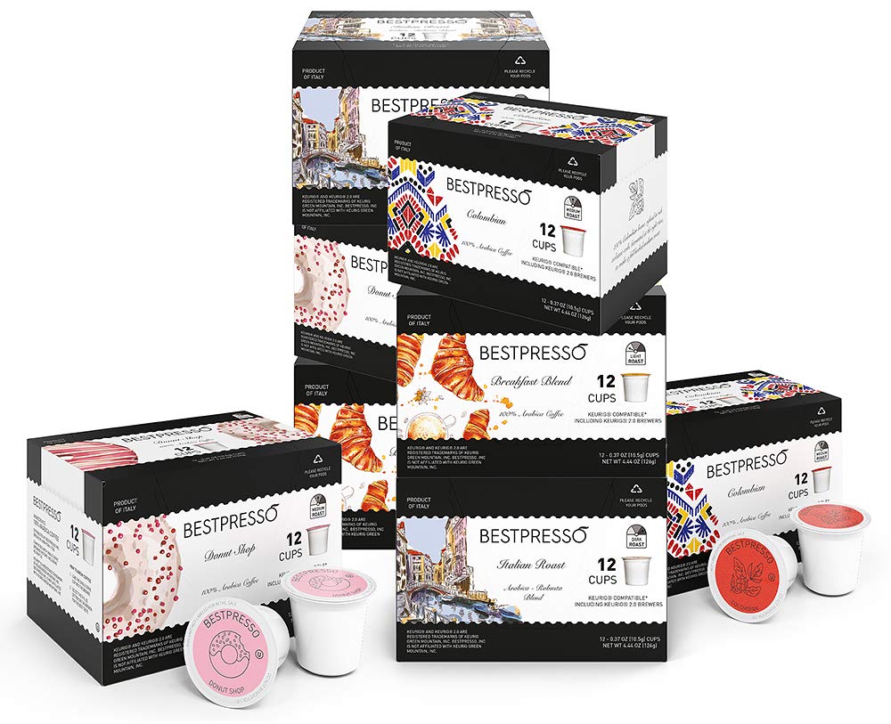 Bestpresso Donut Shop cups with bakery-inspired aroma