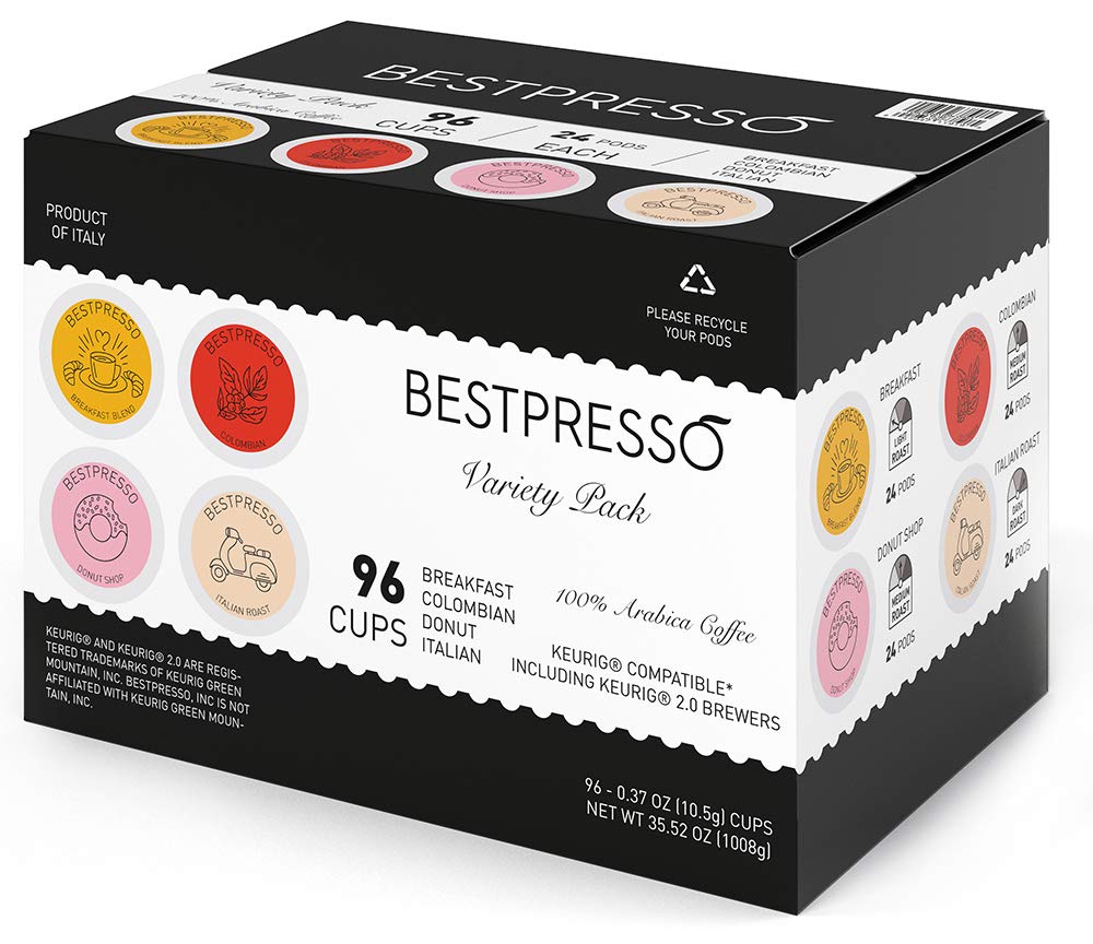 Bestpresso Italian Roast cups delivering bold, robust aroma
