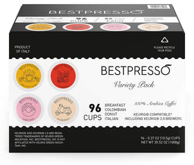 Bestpresso pods compatible with Keurig brewers including 2.0