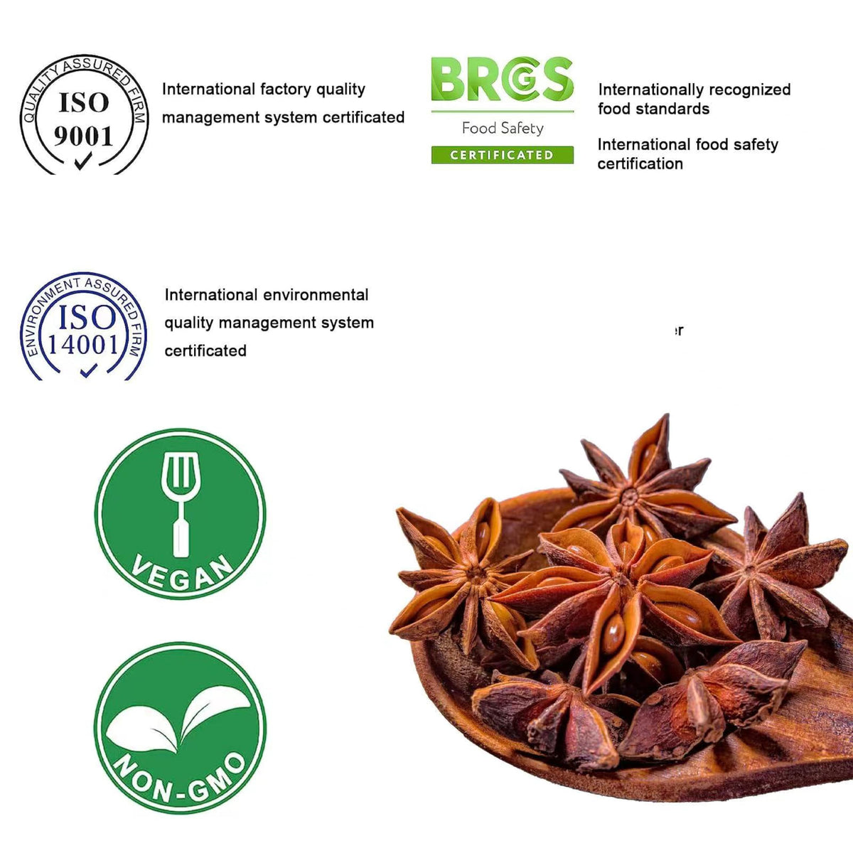 Besway Star Anise packaging-seal preserves flavor during long-term storage.