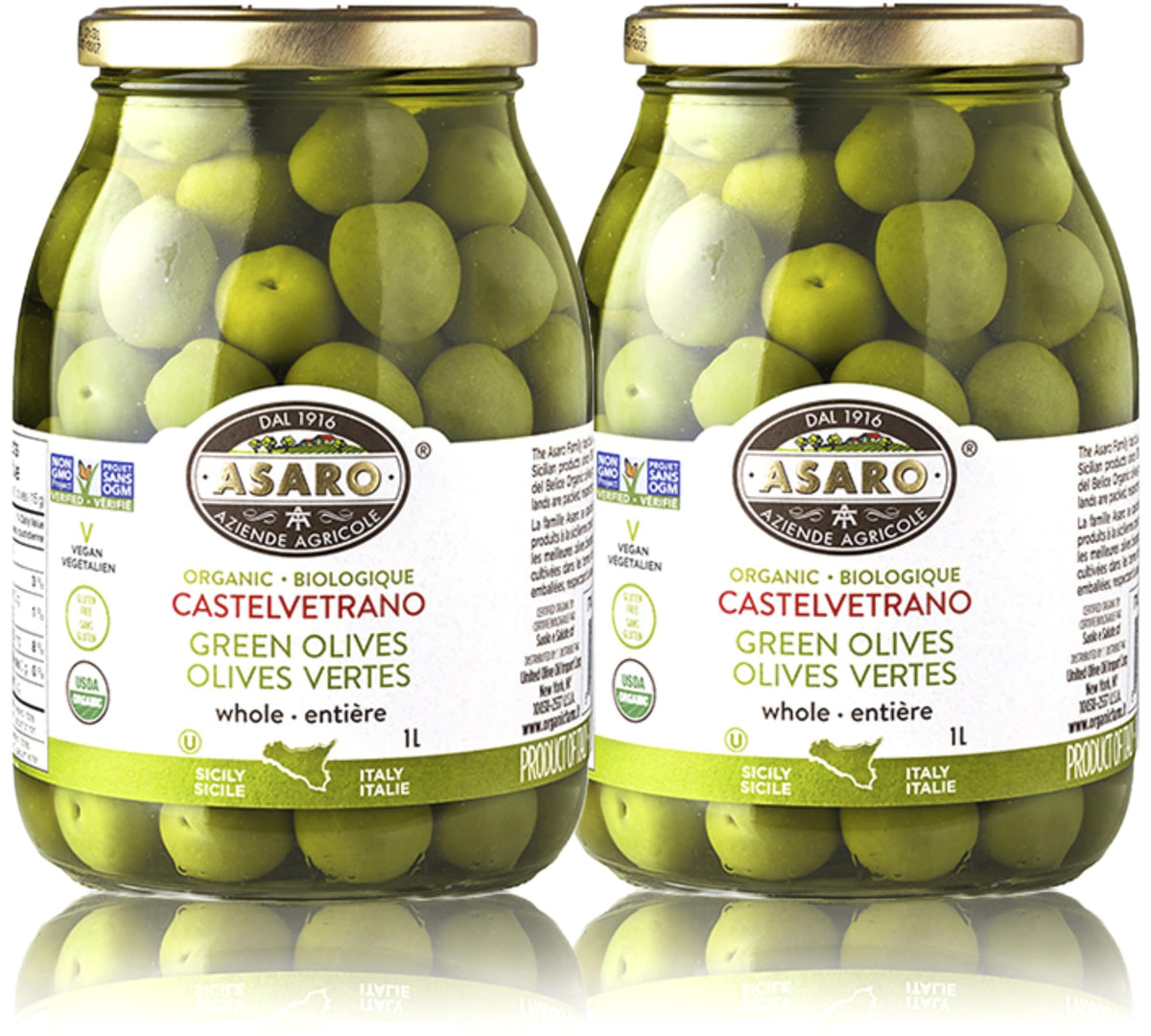 BETRULIGHT Castelvetrano green olives pitted close up in a jar