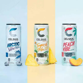 BETRULIGHT CELSIUS non-carbonated peach mango green tea can for steady focus