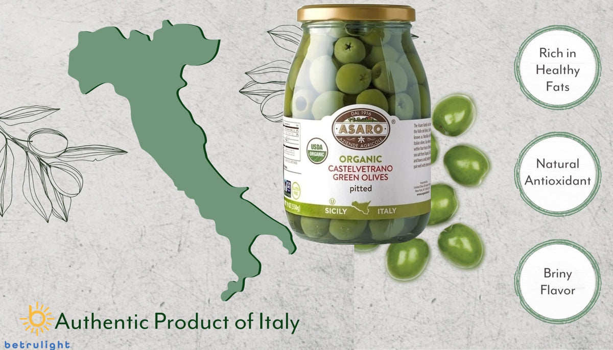 BETRULIGHT Castelvetrano olives as a salad topping