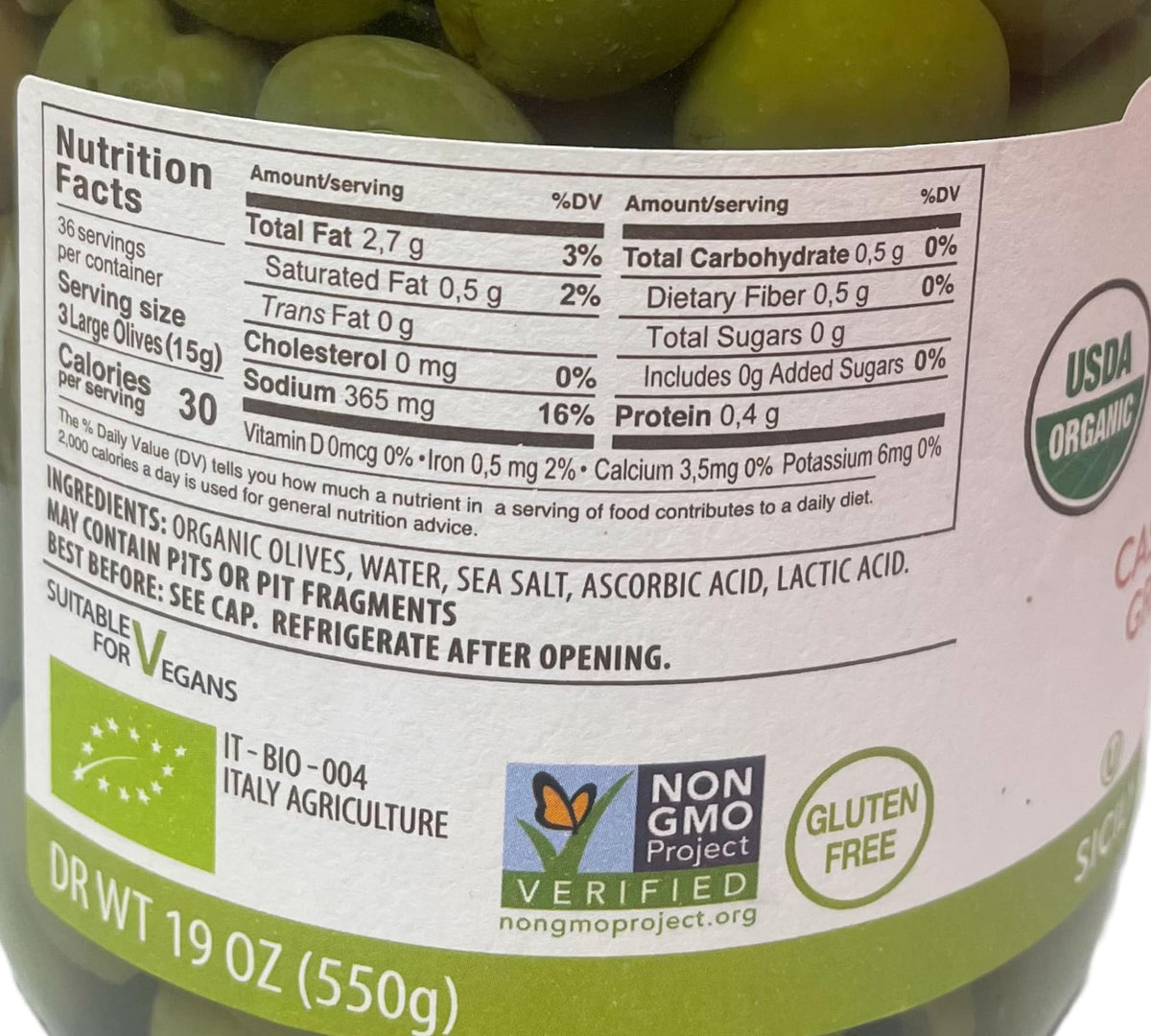 BETRULIGHT ready-to-eat organic olives for snacking
