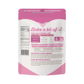 Better Batter Original Blend cup-for-cup usage demonstrates easy gluten-free baking.