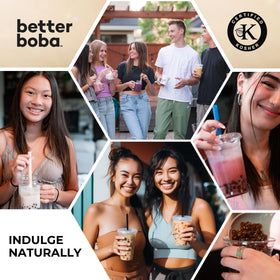Better Boba brown sugar pearls in a bowl, perfect for a dessert twist or milk tea.