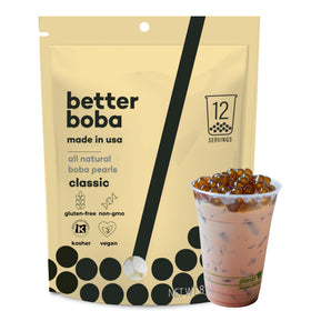 Better Boba 8oz packaging shows premium ingredients for versatile boba drinks