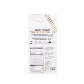 Better Buzz Vanilla Buzz Powder Creamer dissolving in coffee for even blend