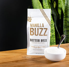 Better Buzz Vanilla Buzz Powder Creamer iced coffee mix for creamy cold brew