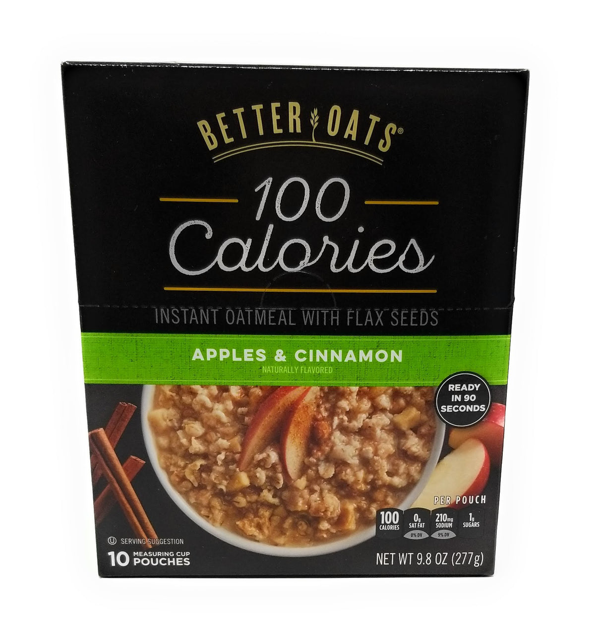 Better Oats Apples & Cinnamon oatmeal served in a bowl for a cozy breakfast.