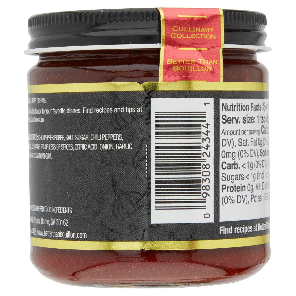 Better Than Bouillon Adobo Base ingredients include chili, garlic, cumin for depth.