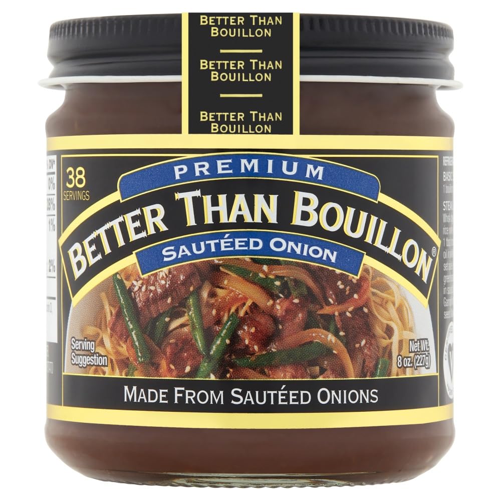 Better Than Bouillon base dissolving in hot water to make quick stock