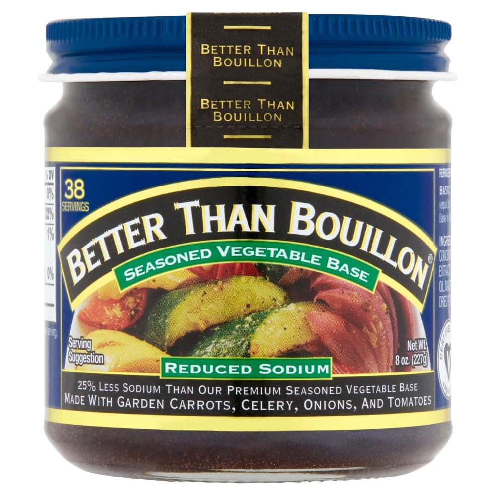 Pouring close-up of Better Than Bouillon chicken base for fast flavor boost.