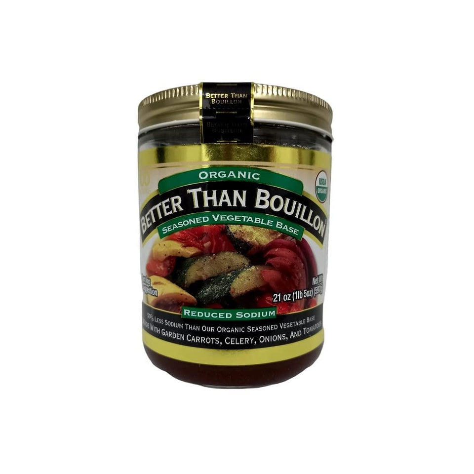 Better Than Bouillon Organic Vegetable Base jar for quick, flavorful soups and sautés
