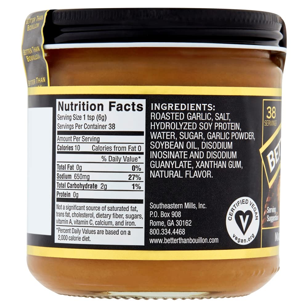 Better Than Bouillon Premium Roasted Variety Pack label close-up highlighting premium ingredients
