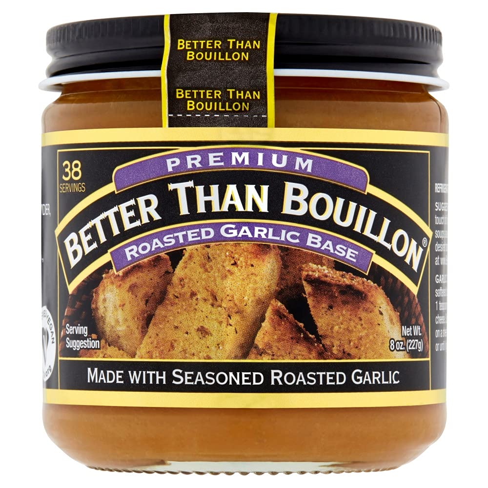 Better Than Bouillon Premium Roasted Variety Pack with spoon ready to measure flavor for sauces